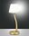 LED Tischleuchte Glas 3000K dimmbar Wei&szlig; H:32,5 cm