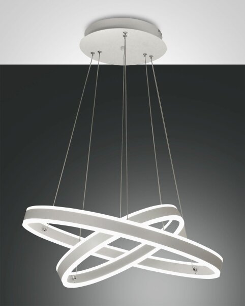 LED Hängelampe Weiß 3000K dimmbar L:60 cm dekorativ
