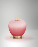 LED Tischleuchte Glas 3000K Rot dimmbar H:17 cm