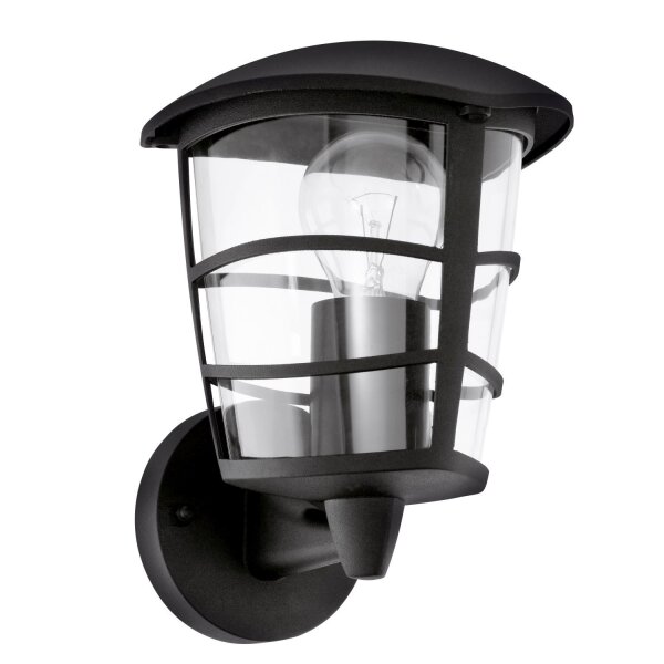 Lanterne murale dextérieur Pied Aloria Noir