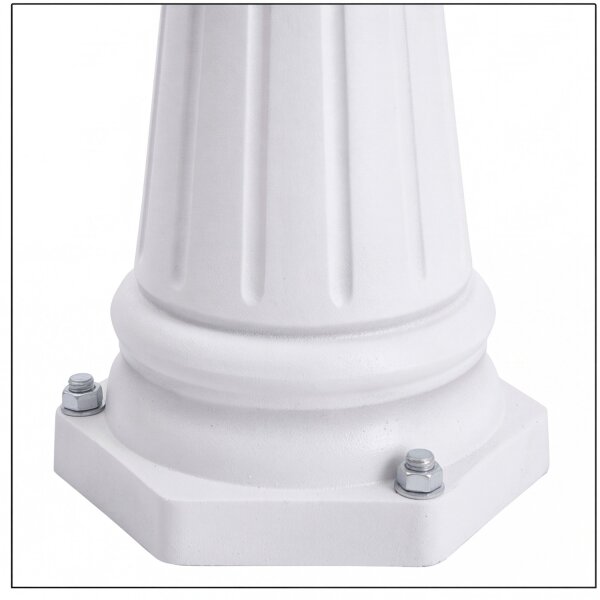 Lampadaire extérieur Navedo Blanc 3-Flmg