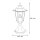 Luminaire de socle pour lextérieur LATERNA 5 en blanc