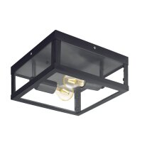 Plafonnier dextérieur Alamonte 1 Noir 2-Flmg