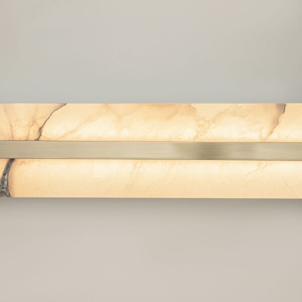 LED Wandlampe Alabaster Glas B:80 cm 3000 K indirekt