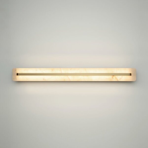 LED Wandlampe Alabaster Glas B:80 cm 3000 K indirekt