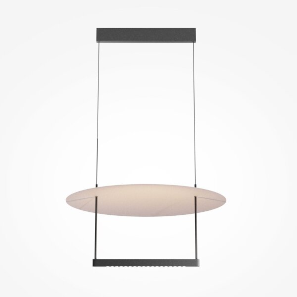 LED Hängelampe Metall Schwarz Weiß 60 cm 3000 K Up Down