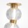 LED Deckenleuchte Metall Glas Gold L:150 cm 36 W 3000 K