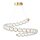 LED Hängelampe Metall Glas Gold Ø80 cm 3000 K Spirale
