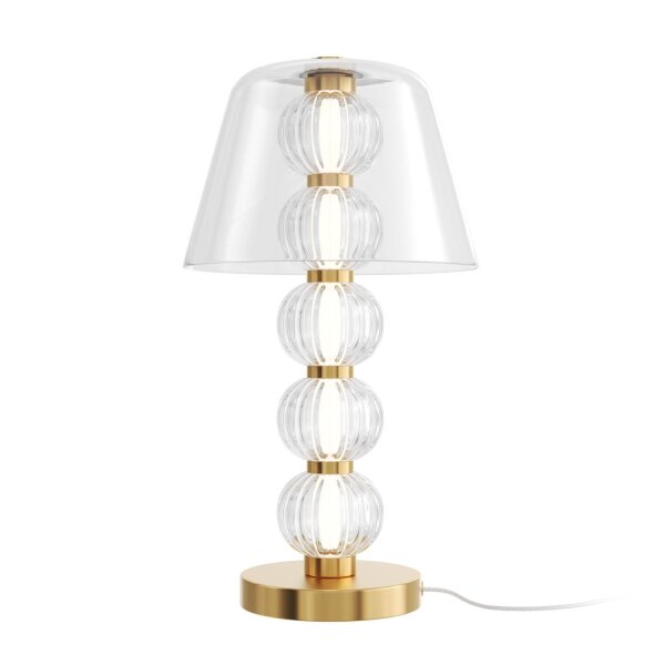 Stilvolle LED Tischlampe Glas Gold 45,2 cm 10 W 3000 K