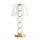 Stilvolle LED Tischlampe Glas Gold 45,2 cm 10 W 3000 K