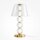 Stilvolle LED Tischlampe Glas Gold 45,2 cm 10 W 3000 K