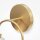 LED Wandlampe Glas Metall in Gold H:60,6 cm 16 W 3000 K