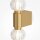 LED Wandlampe Glas Metall Gold H:76 cm 800 lm 3000 K