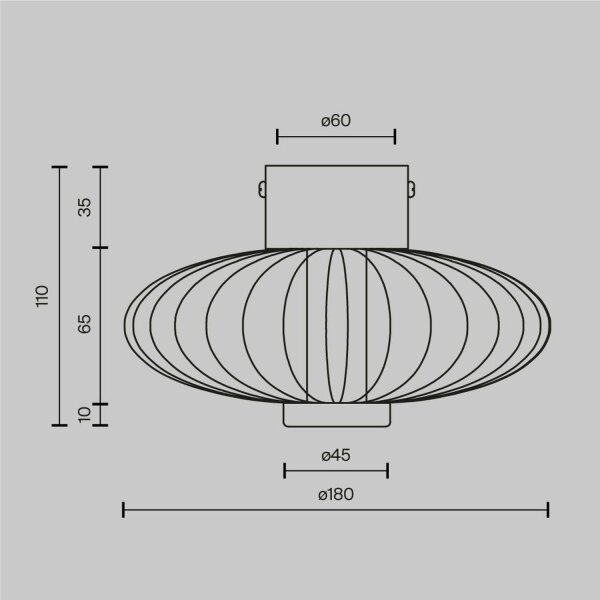 Runde LED Wandlampe Glas Metall Gold Ø18 cm 3 W 3000 K