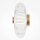 Runde LED Wandlampe Glas Metall Gold Ø35 cm 8 W 3000 K