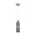 Runde Pendelleuchte E14 Glas Metall Grau Gold Ø10 cm