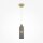 Runde Pendelleuchte E14 Glas Metall Grau Gold Ø10 cm