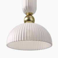 Blendarme Hängelampe Glas Gold Weiß E27...