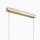 Hängelampe Glas Weiß Gold 110 cm 4-flammig E14 blendarm