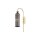 Wandleuchte Modern Glas Grau Gold B:10 cm E14 blendarm