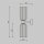 Up Down Wandlampe Gold Grau B:10 cm E14 2-flammig