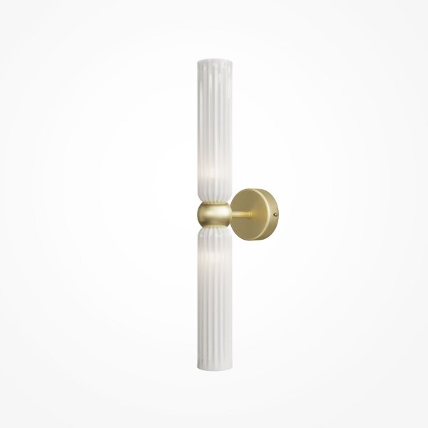 Wandlampe Gold Weiß T:12,5 cm G9 Up Down 2-flammig