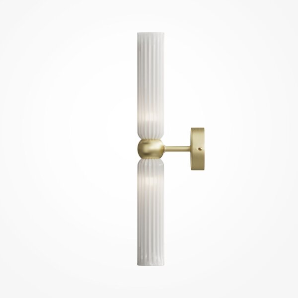 Wandlampe Gold Weiß T:12,5 cm G9 Up Down 2-flammig