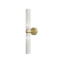 Wandlampe Gold Weiß T:12,5 cm G9 Up Down 2-flammig