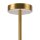 Kronleuchter Glas Metall 6-flammig L:61 cm G9 Messing