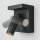LED Wandspot dimmbar H:11 cm 2700 K induktives Laden
