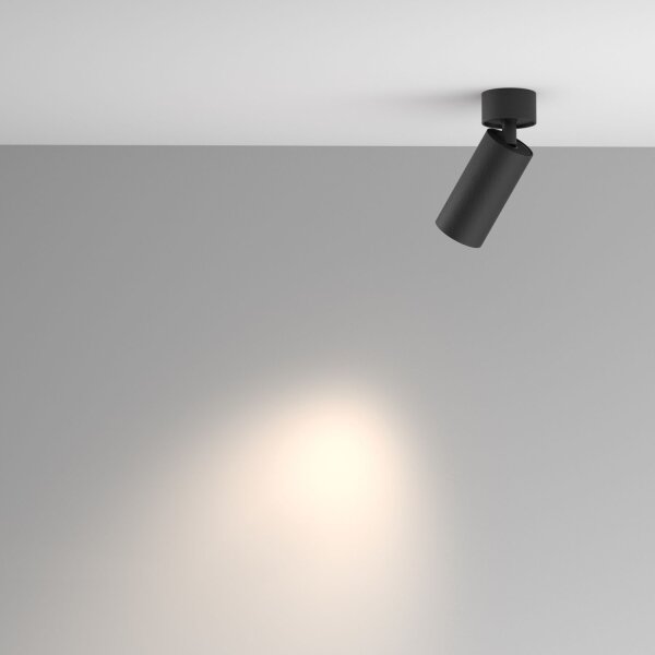 Flexibler Deckenspot Aluminium Schwarz GU10 B:5,4 cm
