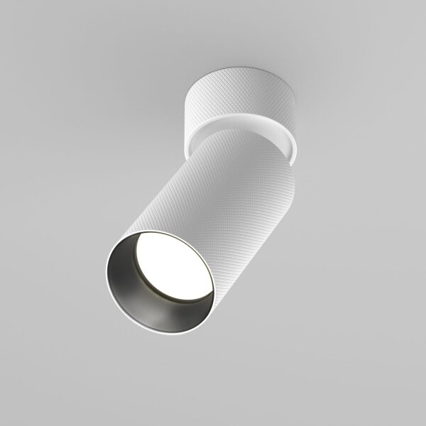 Flexibler Deckenstrahler Aluminium Weiß GU10 B:5,4 cm