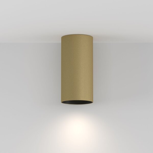 Deckenstrahler Aluminium Gold Ø5,4 cm GU10 Aufbau