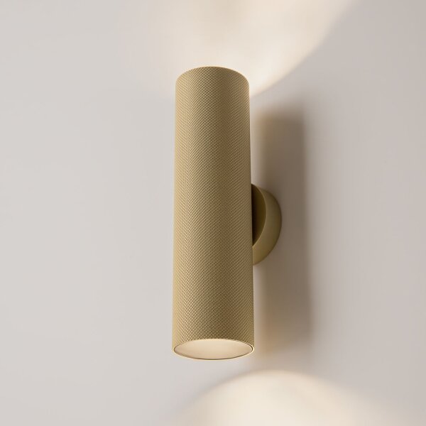 Wandstrahler Up Down Gold H:20 cm GU10 2-flammig