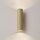 Wandstrahler Up Down Gold H:20 cm GU10 2-flammig