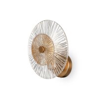 Moderne Wandlampe Glas Metall Bernstein Gold Ø28...