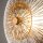 Moderne Wandlampe Glas Metall Bernstein Gold Ø28 cm E14