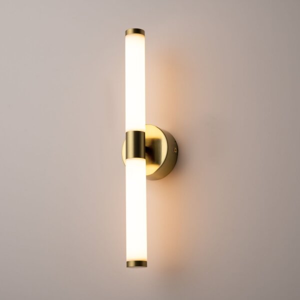 Blendarme LED Wandlampe Aluminium Gold H:35,6 cm 3000 K