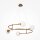 Pendelleuchte Glas Metall L:61 cm G9 4-flammig blendarm
