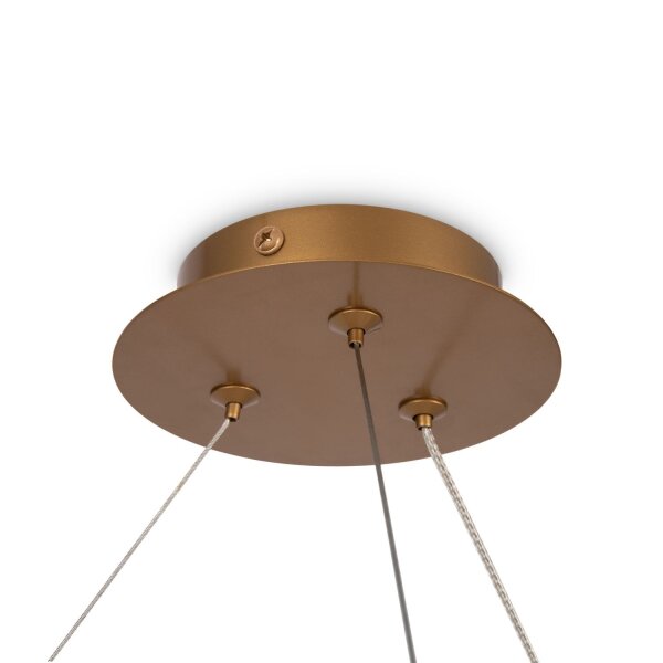 Pendelleuchte Glas Metall L:81 cm G9 6-flammig blendarm