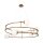 Pendelleuchte Glas Metall L:81 cm G9 6-flammig blendarm