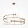 Pendelleuchte Glas Metall L:81 cm G9 6-flammig blendarm