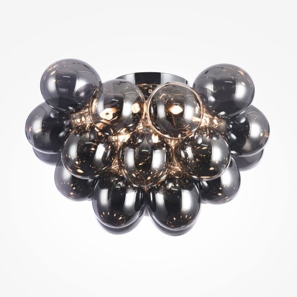 Deckenlampe Rauchglas Metall Nickel B:50 cm G9 blendarm