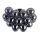 Deckenlampe Rauchglas Metall Nickel B:50 cm G9 blendarm