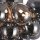 Deckenlampe Rauchglas Metall Nickel B:50 cm G9 blendarm