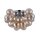 Deckenleuchte Glas Cognac Nickel B:50 cm G9 blendarm