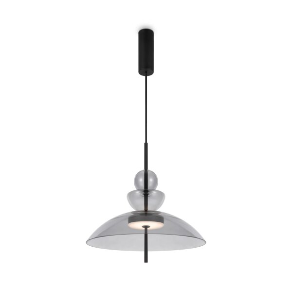 Runde LED Hängelampe Up Down Rauchglas Ø40 cm 3000 K