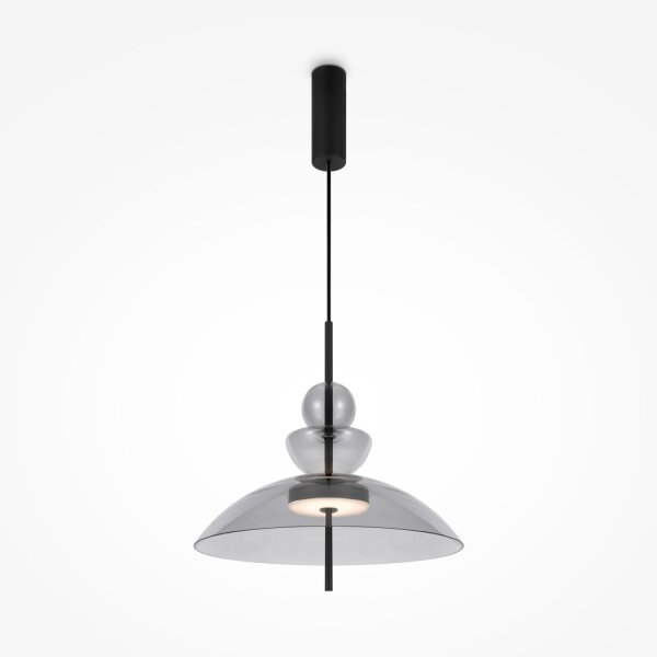 Runde LED Hängelampe Up Down Rauchglas Ø40 cm 3000 K