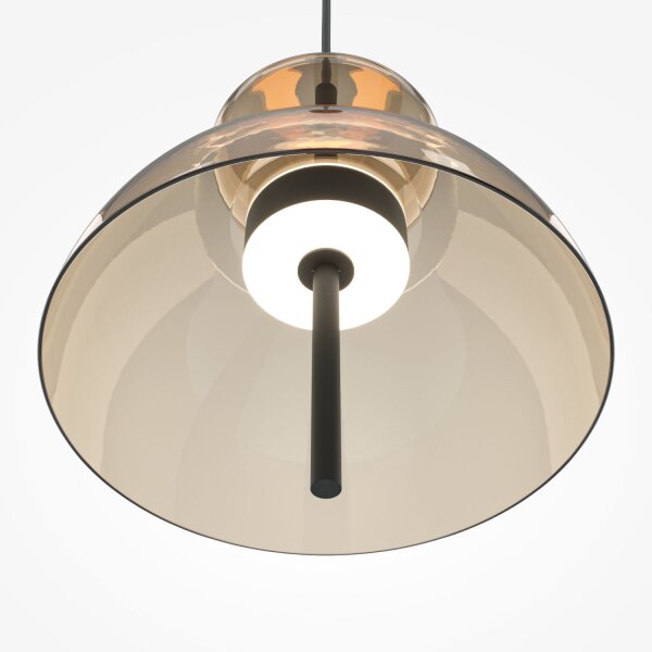 LED Pendelleuchte Glas Cognac Ø25 cm 3000 K Up Down