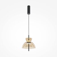 LED Pendelleuchte Glas Cognac Ø25 cm 3000 K Up Down